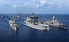 Royal Australian Navy, RAN, HMAS Perth, HMAS Stuart, HMNZS Te Mana, HMNZS Aotearoa, HMCS Regina, RNZN, RCN, South China Sea